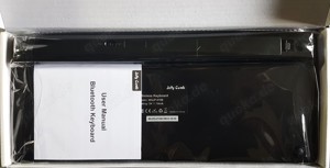 Bluetooth Tastatur 'WGJP-019B' + Tastaturschutz, QWERTZ, für PC, Laptop, Tablet usw. Bild 2