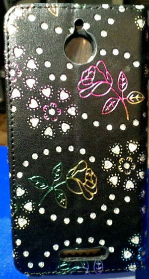 Handyhülle HTC Desire 510, mit Strasssteinen + Display Schutzfolie Bild 4