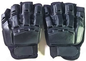 Motorrad-Handschuhe, Gr. M, Streetfigher Protect Chopper, schwarz