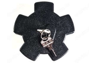 Daelim VT125 Motorrad-Tankdeckel, schwarz, mit 2 Schlüsseln