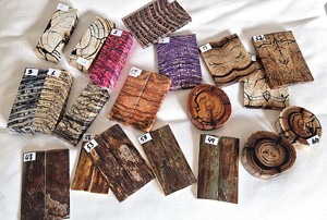 Griffmaterial für Messermacher,Mammutzahn stabilisiert,Griffschalen,Blöcke,Mammutrinde Griffschalen