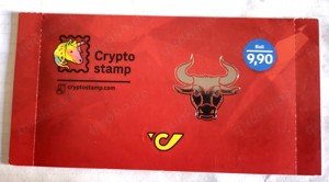 Crypto Stamp Österreich 2022 "Bulle" ungeöffnet