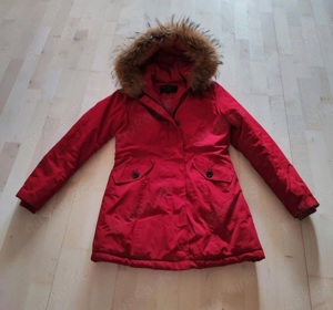 Damen Mantel mit echtem Pelz 34-36gr 