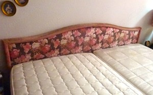 Französisches Doppel-Bett Maße: 200 x 200 cm, mit Bettkasten, inklusive  neuwertiger  7-Zonen- Quali