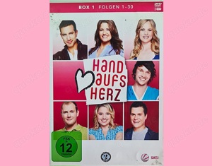 Hand aufs Herz, Folgen 1-30, 3 DVD's, Zustand: gut