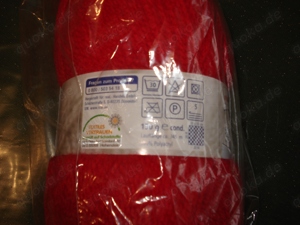 8 x 150 g Strickgarn, Wolle rot neu OVP Bild 2