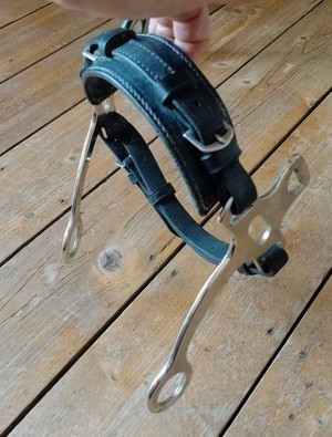 Original Sprenger Hackamore, Ponygröße, schwarz