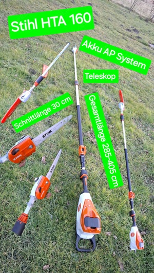 Stihl Akku Hochentaster mieten Astsäge Baumsäge leihen HTA 160