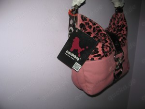 POO-2 Poodlebag,  Handtasche, Damentasche, Tasche, Schultertasche, Pudeltasche Bild 3