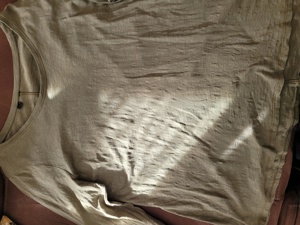 Langarm T-Shirt mit Rundhals, khaki