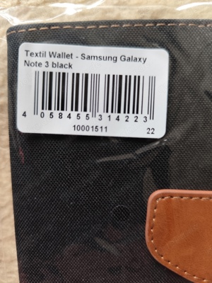 Samsung Galaxy Note 3 Textil Wallet  Bild 2