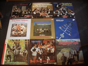17 x Volks- LP s für Liebhaber rar!
