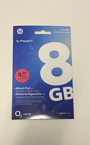 O2 Prepaid Simkarte mit 10,-  Guthaben mit Mobil S Tarif gebucht