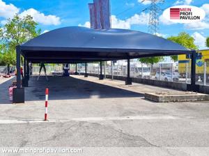 Pavillon 10x10 Überdachung Gazebo Pagodenzelt Festzelt Pvc Dach Restaurant Café Universität Schule Bild 7