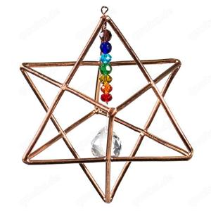 Merkaba mit Chakra-Kristall