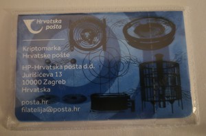 Crypto Stamp Kroatien 2022 Nikola Tesla ungeöffnet. Mi.HR BL87 - image 2