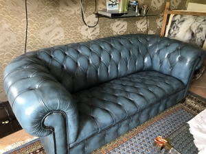 Orginal- aus England Chesterfield (Leder) Bild 2