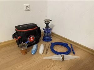 wasserpfeife mit tasche und zubehör