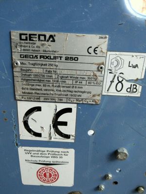 Geda Lift FixLift 250 Schrägaufzug Leiterlift Bauaufzug 17,5 Meter 2012 Bild 5
