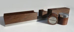 Salz & Pfeffer - Streuer, Edelstahl   Holz. Set Bild 3