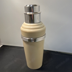 Art Deco Master farbiger Cocktail-Shacker von Bentleys of London cremiges Menürad