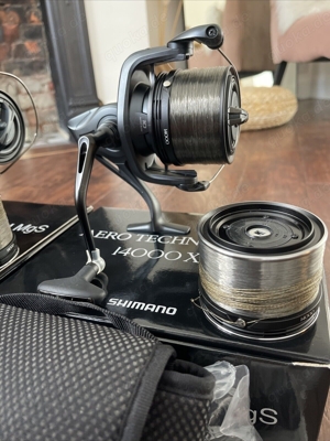 3 Shimano Aero Technium Mgs 14000 XTC Rollen NEUWERTIG gekauft Juni 2023