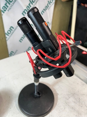 Klassisches Paar Sennheiser MKH 30 FIG 8 MICS, Blumlein und MS HALTERUNGEN, knebeln, schwenkbar