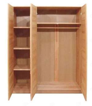 Kleiderschrank 4trg. Spiegel Tobi 4S Wildeiche teilmassiv Bild 7