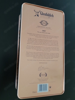 Whisky Glenfiddich 125th Anniversary Edition abzugeben Bild 4