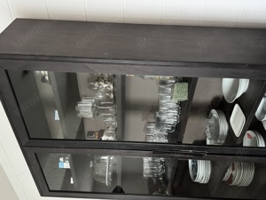 Ikea Regissör Vitrine schwarz