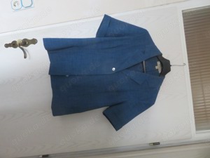 Hosenanzug, kurzarm, blau, Größe 38