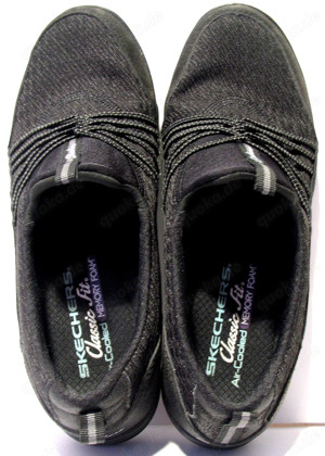 Skechers Slipper - Gr. 39,5 - Sohleninnenlänge: 26,5 cm - schwarz - Memory Foam Bild 4