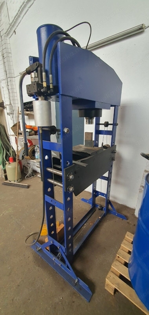MAMMUTH Werkstattpresse 75 Tonnen, 75t Industriepresse, manuell und pneumatisch