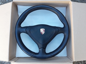 Porsche 911 993 996 Boxster 986 3 Speichen Lenkrad Leder Airbag Sehr selten TOP Bild 10
