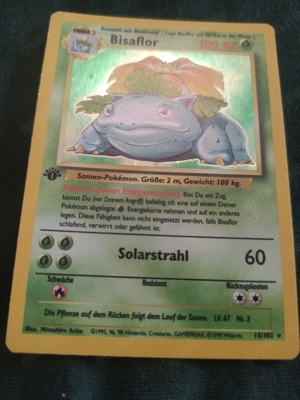 Pokémon Masterset Base Set 1. Edition komplette Sammlung 001 bis 102  Glurak Bild 4
