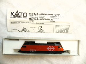 Modelleisenbahn n Kato 13709-3 Re4 4-460-SSB-CFF Uetliberg in OVP