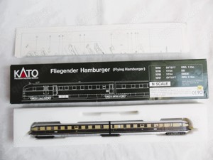 Modelleisenbahn N Kato 10704 - Fliegender Hamburger SVT877 OVP