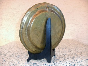 Bronzeteller, Durchmesser: 260mm, Gewicht: 800g
