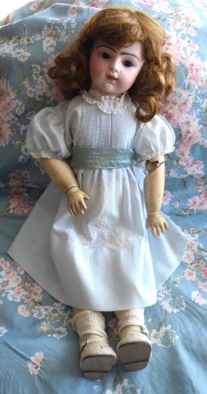 Schöne alte BRU-Puppe. Jne.R   ca. 1895   Keks   Original   kein Jumeau