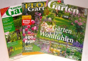 3x Zeitschrift "Mein schöner Garten" " Flora Garten" TOP