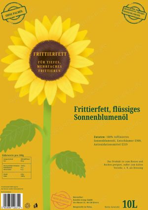 Sonnenblumenöl, Frittieröl, Frittenfett, Frittenöl, Friteuse