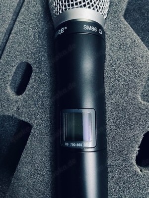 SHURE UR4D -R9-790-865MHz + 2 X UR2 mit 2 X SM86 Kapsel(Wie Neu )vollfunktion ! Bild 4