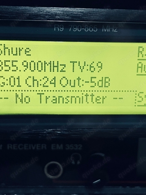 SHURE UR4D -R9-790-865MHz + 2 X UR2 mit 2 X SM86 Kapsel(Wie Neu )vollfunktion ! Bild 7