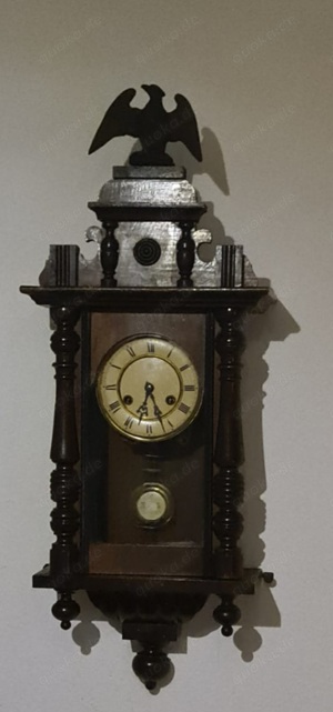 Antike deutsche Wanduhr Regulator Junghans Holzuhr
