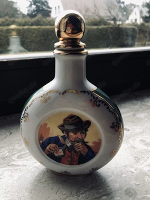 Alte Schnupftabakflasche, Gebr. Bernard Regensburg, 24 Karat vergoldet Chiemsee Bild 1
