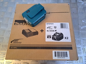 Makita Original Power Source Kit DC18RC + 2 x 1850B + Adapter 2xUSB Lampe - neu unbenutzt - Bild 5