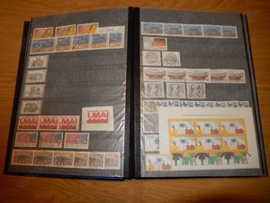 Bund: umfangreicher Briefmarken-Lagerbestand in 9 Alben Bild 2
