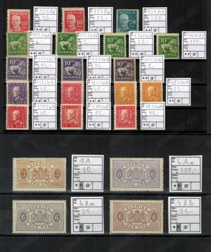 Schweden: versch. ältere Briefmarken (ca. 700 Euro Michel)