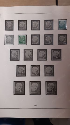 Briefmarken BRD 1949-1964 postfrisch auf Vordruckblättern Bild 3