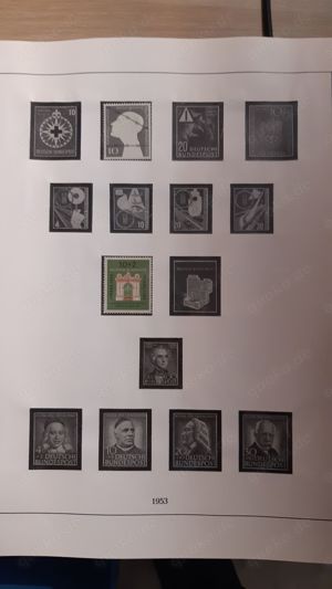 Briefmarken BRD 1949-1964 postfrisch auf Vordruckblättern Bild 2